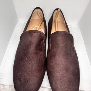 Amazon Essentials Men's Dark Brown Suede Slip-On Loafers